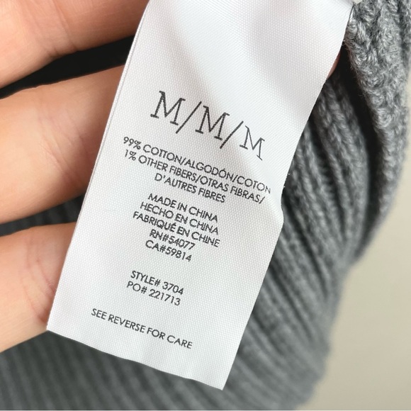 Cabi Women's Medium Eden Turtleneck Pullover Sweater Bell Statement Sleeves Gray - Picture 9 of 16